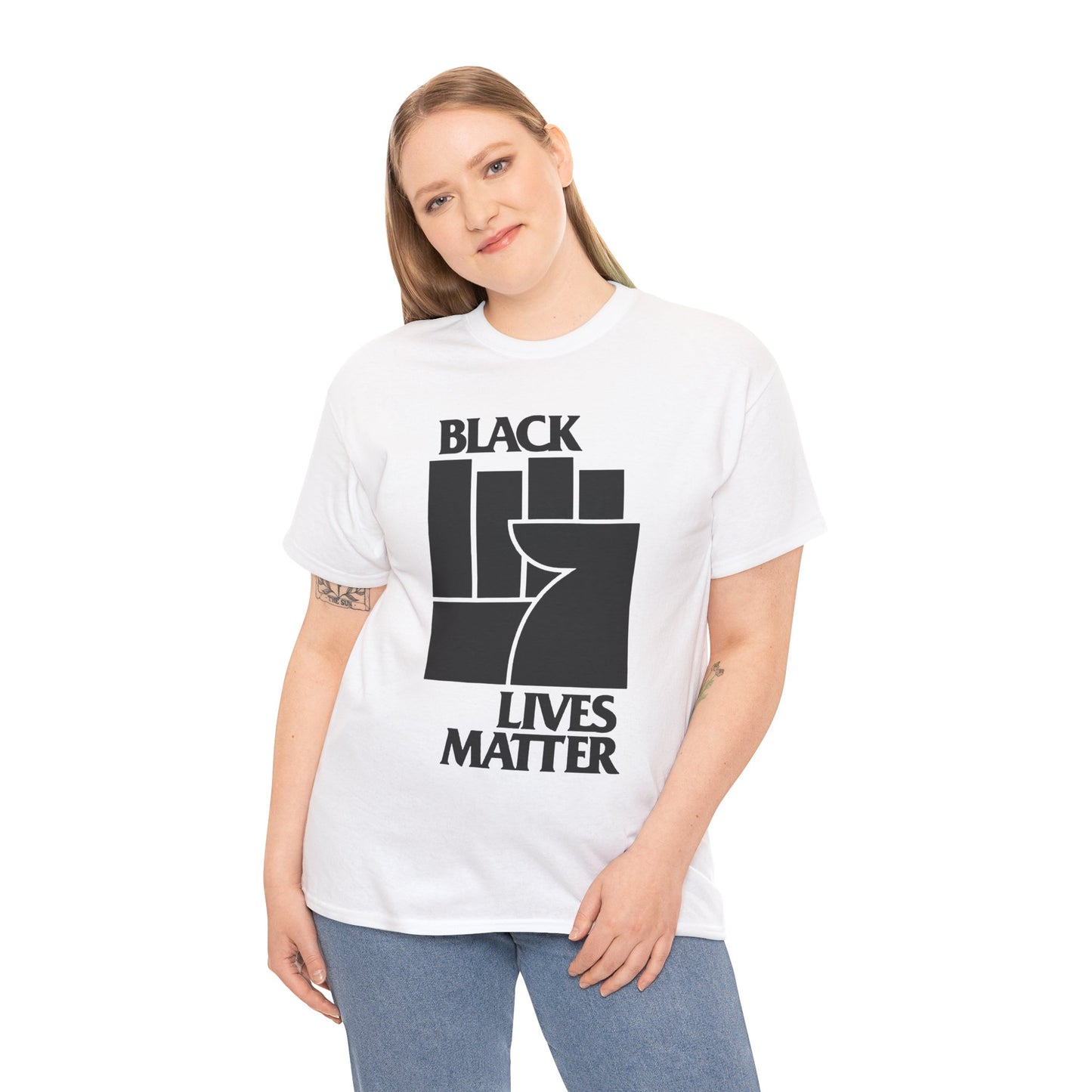 Black (Flag) Lives Matter - Unisex Heavy Cotton Tee